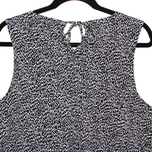 T by Talbots Abstract Animal Print Keyhole Back Active Tank - Picture 12 of 14
